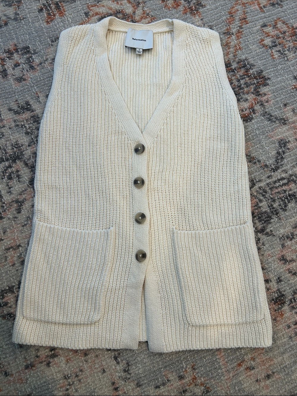Reformation Faye Sweater Vest